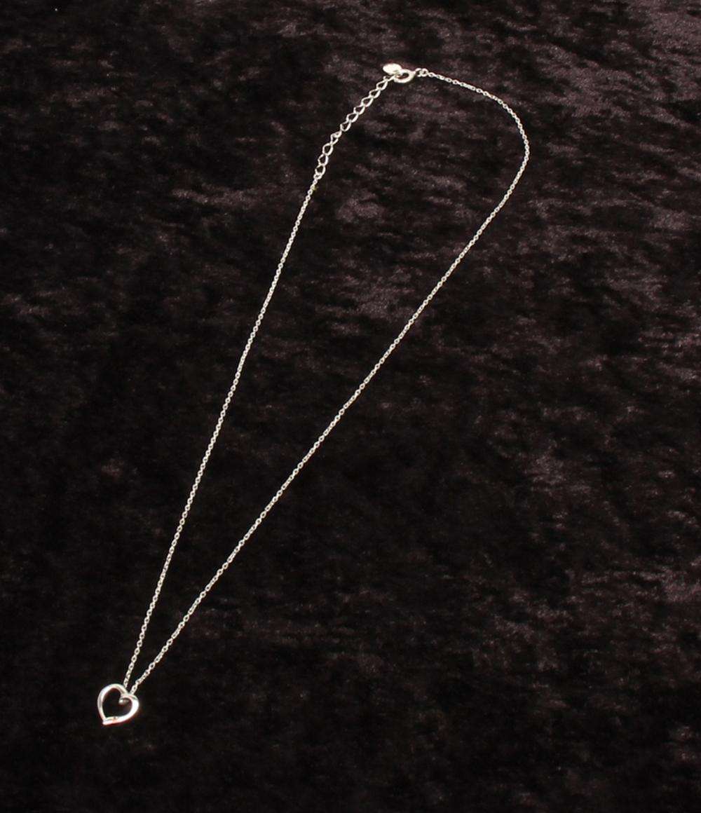 美品 ヨンドシー ネックレス SV ハートモチーフ レディース 4℃