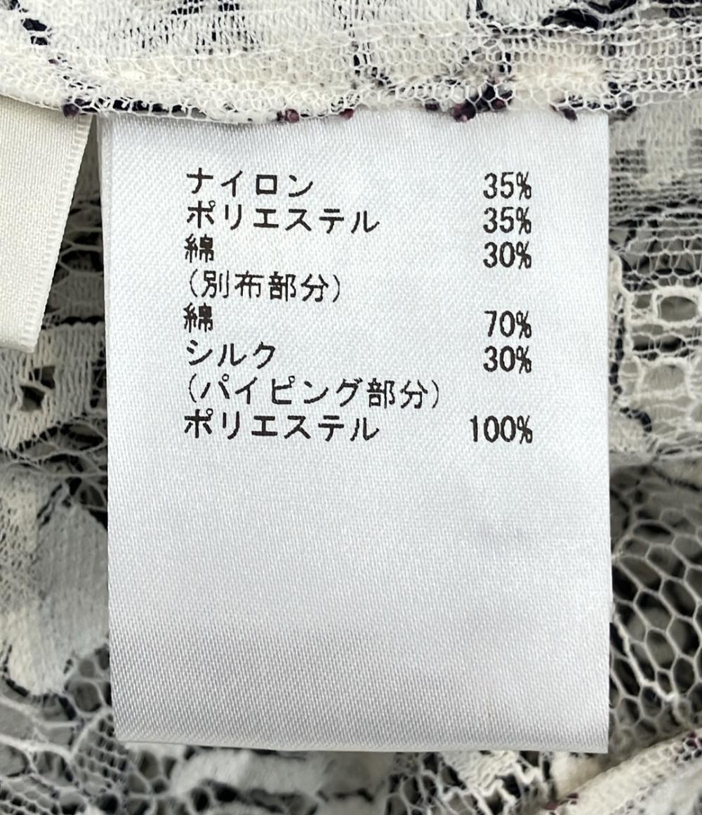 美品 GRACE Class バイカラーレースシャツワンピース 0222131108 レディース SIZE 36 (S) グレースクラス