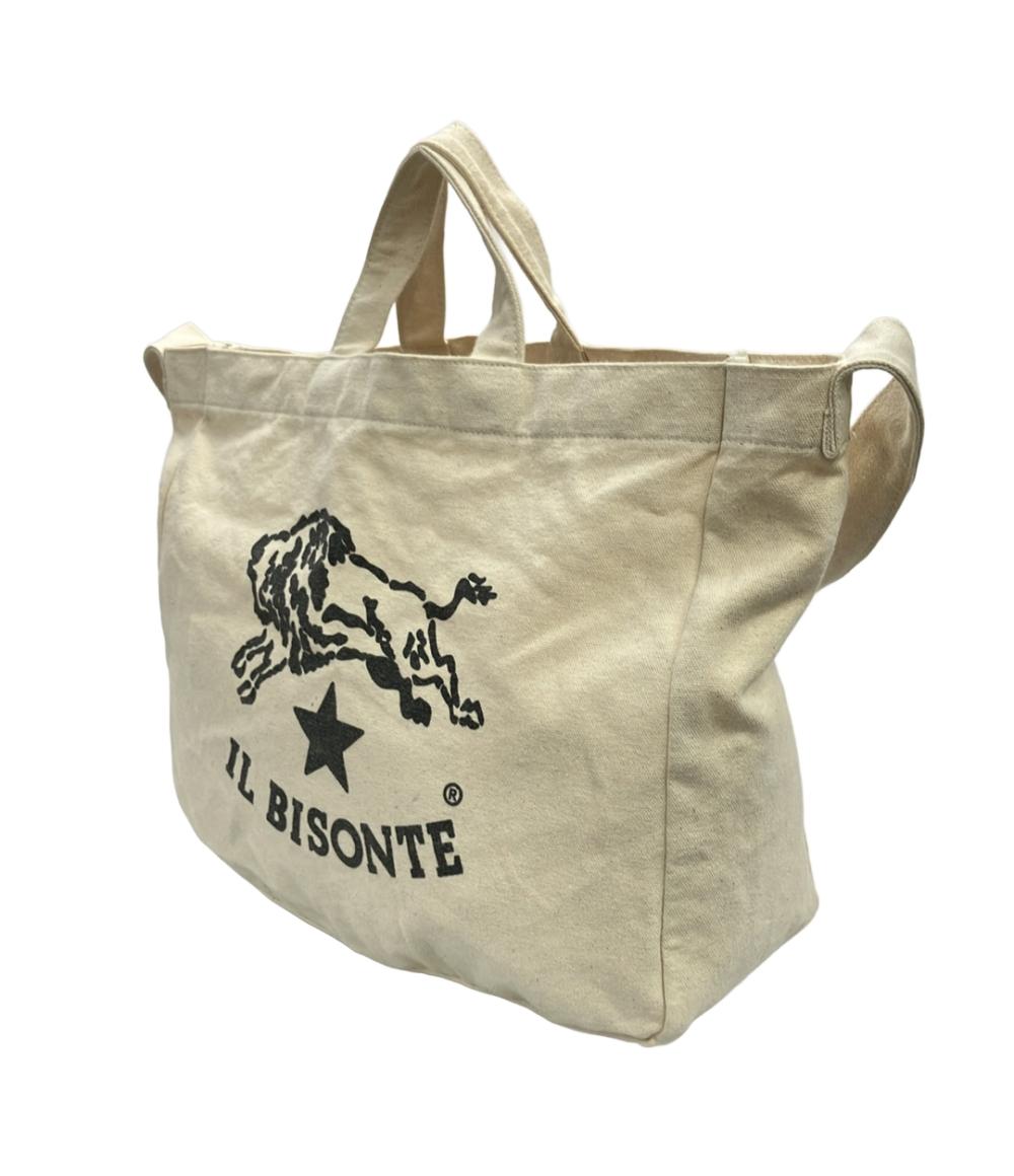 IL BISONTE トートバッグ ショルダーバッグ 2WAY 肩掛け キャンバス