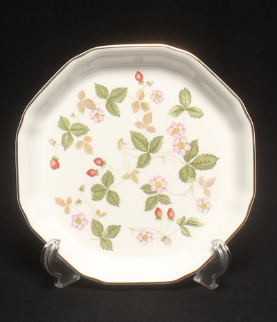 美品 ウェッジウッド オクタゴナルディッシュ 皿 18cm ワイルドストロベリー WEDGWOOD