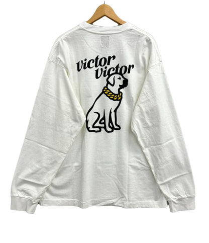 美品 バックプリント長袖Tシャツ メンズ SIZE XXL (XXL) VICTOR VICTOR