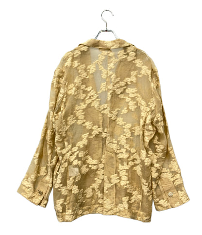 CLANE フラワー シアージャガード ジャケット 19103-0432 レディース SIZE 1 クラネ