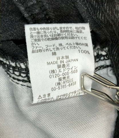 ETRE TOKYO EDWIN デニムパンツ ベルベット ワイド EDWINコラボ 1225220108-0 レディース SIZE S エトレトウキョウ エドウィン