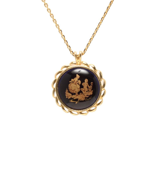 美品 LIMOGES CASTEL ネックレス レディース リモージュ キャッスル