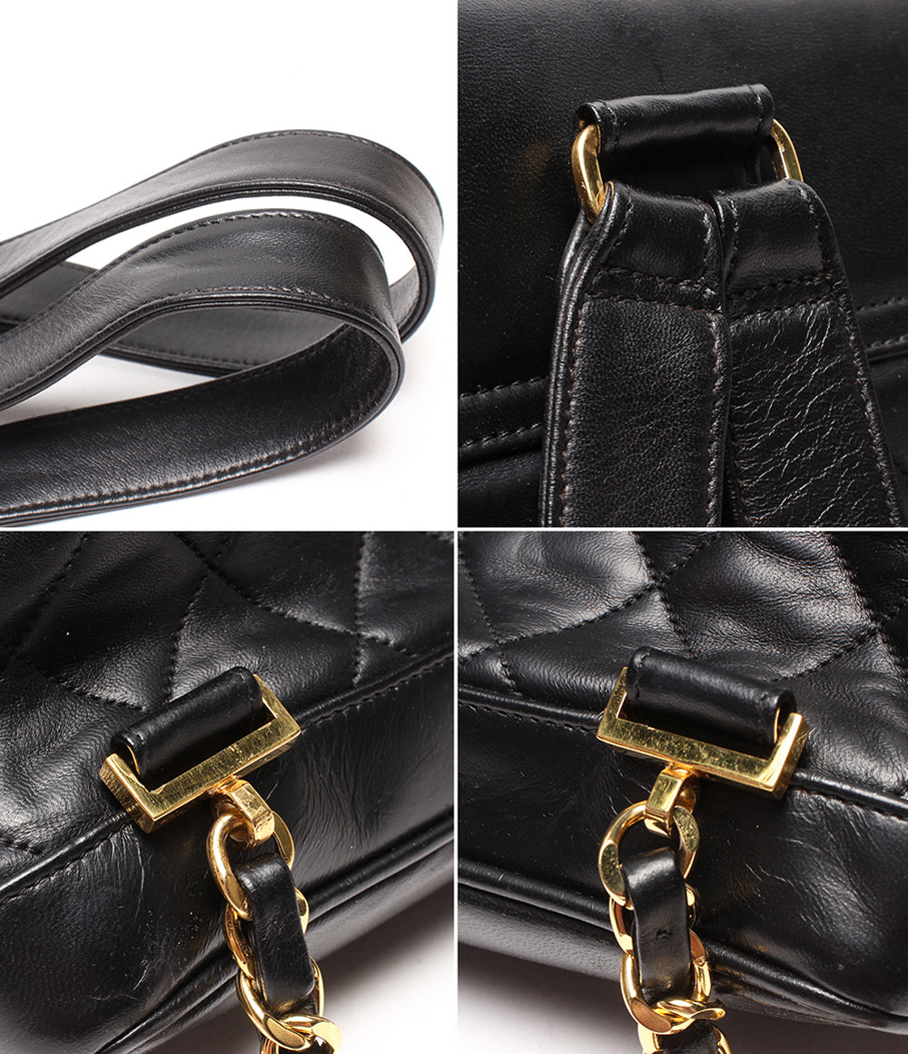 CHANEL リュック バックパック ゴールド金具 マトラッセ ラムスキン 2