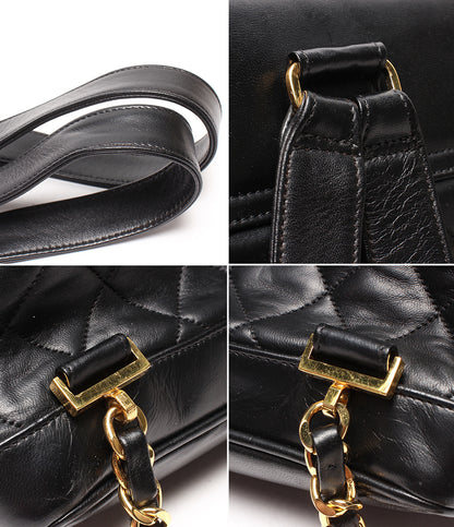 CHANEL リュック バックパック ゴールド金具 マトラッセ ラムスキン 2番台 レディース シャネル