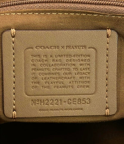 美品 コーチ リュック PEANUTS シグネチャー CE853 レディース COACH