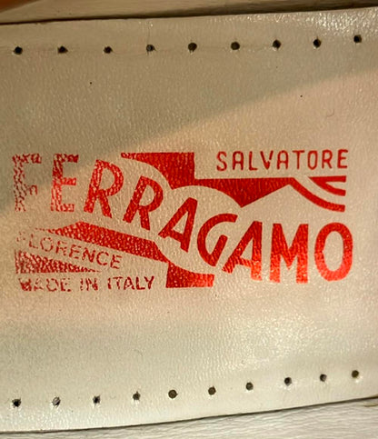 Salvatore Ferragamo レザーモカシンシューズ ST 010498 メンズ SIZE 7 1/2 (25.5cm) サルヴァトーレフェラガモ