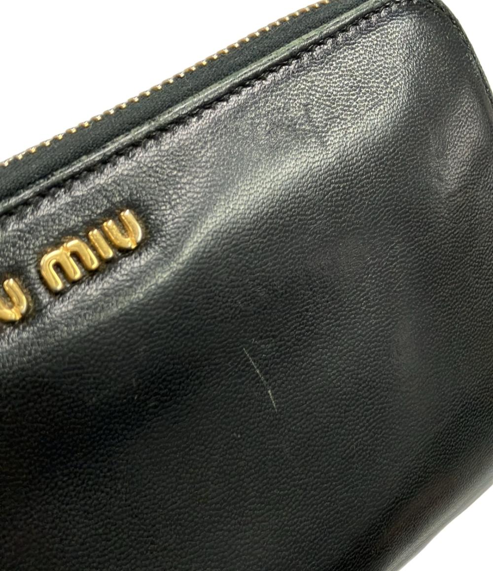 MIUMIU ラウンドファスナー長財布 レディース ミュウミュウ