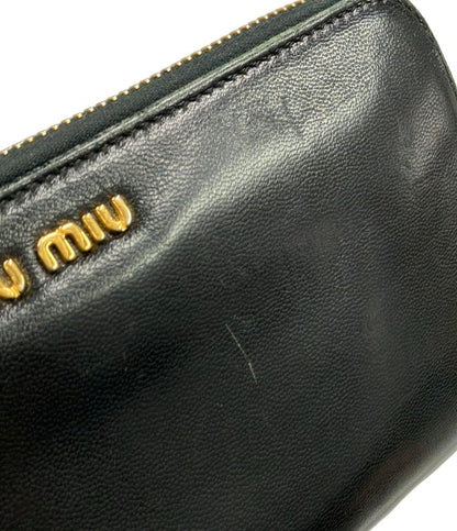 MIUMIU ラウンドファスナー長財布 レディース ミュウミュウ