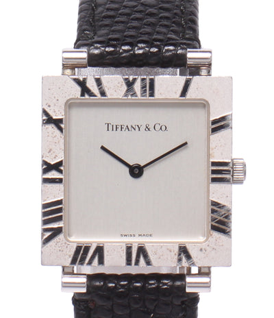 Tiffany & Co. 腕時計 SV925 アトラス スクエア クオーツ ホワイト L3640 レディース ティファニー