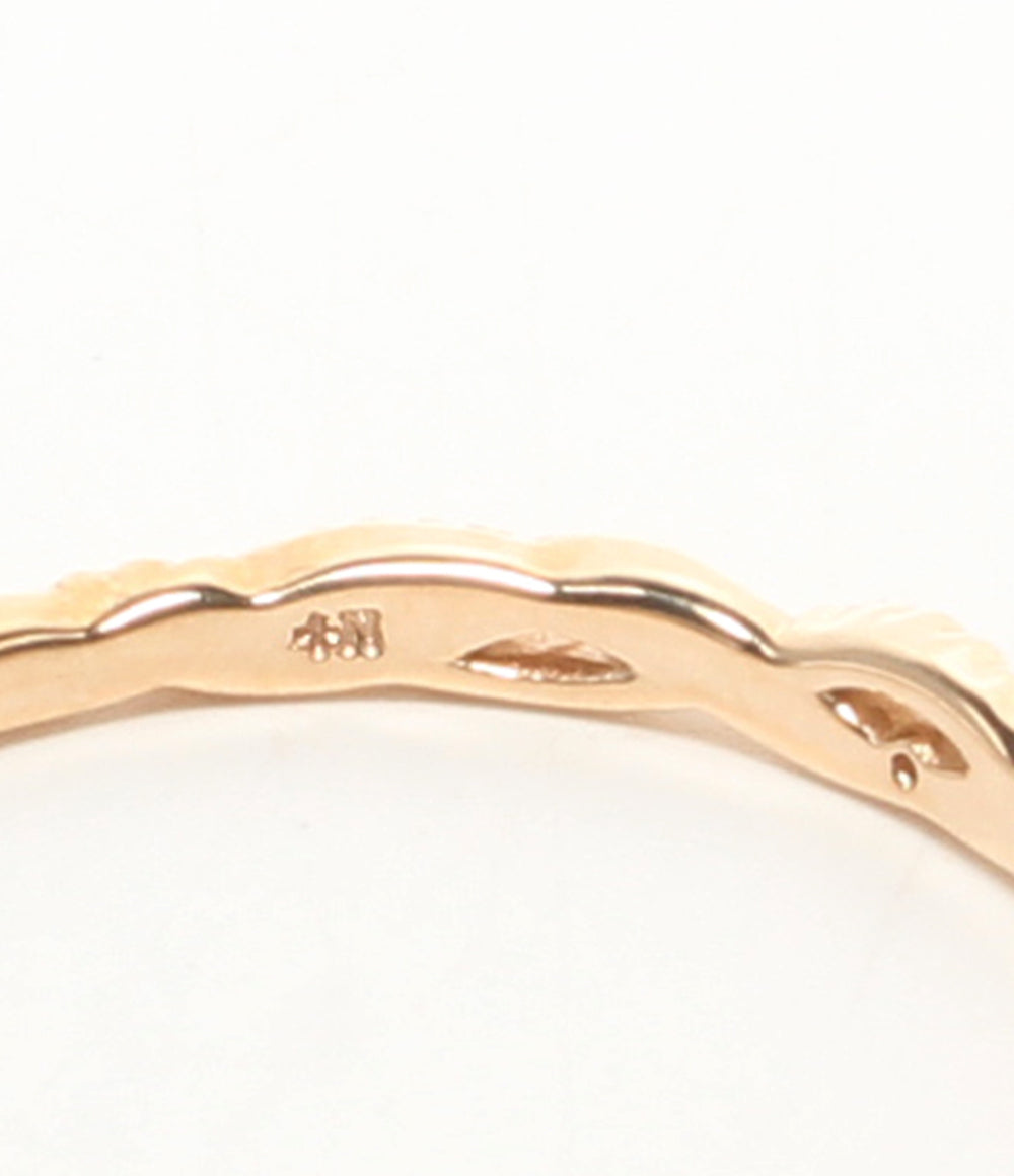 美品 NOJESS リング 指輪 K10 ダイヤ 0.046ct レディース SIZE 13号 ノジェス