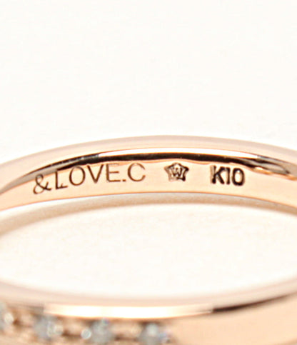 美品 ピンキーリング 指輪 K10 ダイヤ      レディース SIZE 5号 (リング) &LOVE.C