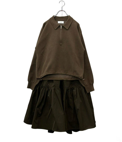 emmi ジップアップニット×スカートセット 13WFO254046 レディース SIZE 0 (XS) エミ