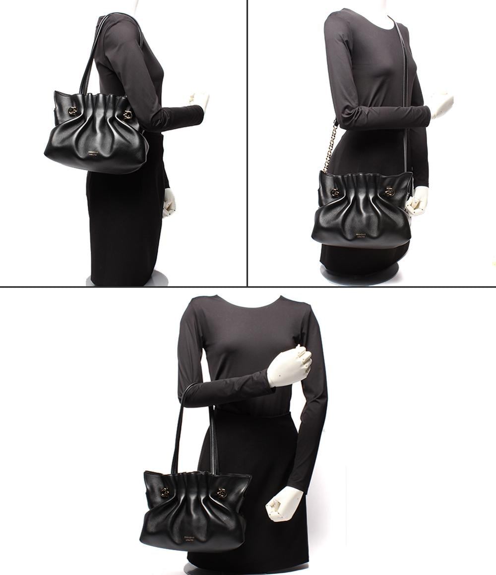 美品 サルヴァトーレフェラガモ 2way ショルダーバッグ 肩掛け 斜め掛け ソフトバッグ(S) ガンチーニ 219959 783294 レディース Salvatore Ferragamo