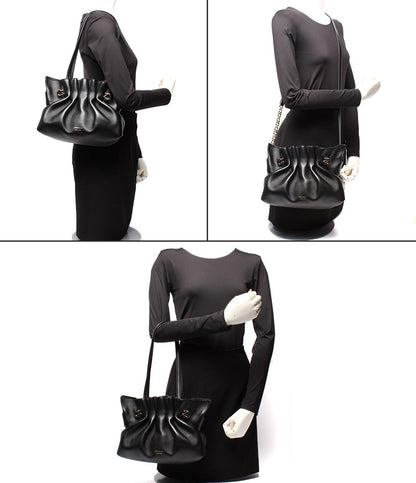 美品 サルヴァトーレフェラガモ 2way ショルダーバッグ 肩掛け 斜め掛け ソフトバッグ(S) ガンチーニ 219959 783294 レディース Salvatore Ferragamo