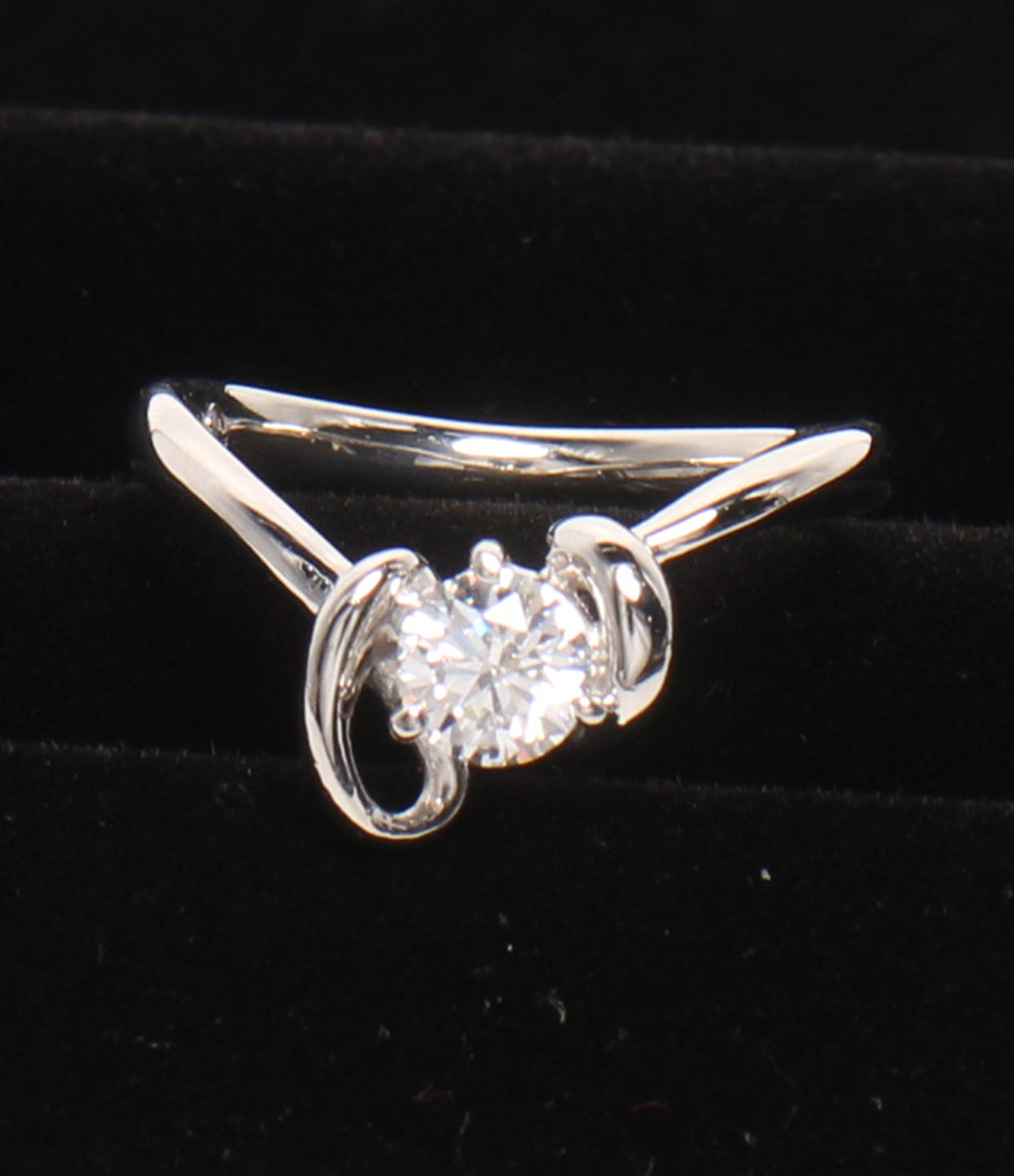 美品 リング 指輪 Pt900 ダイヤ 0.426ct レディース SIZE 10号