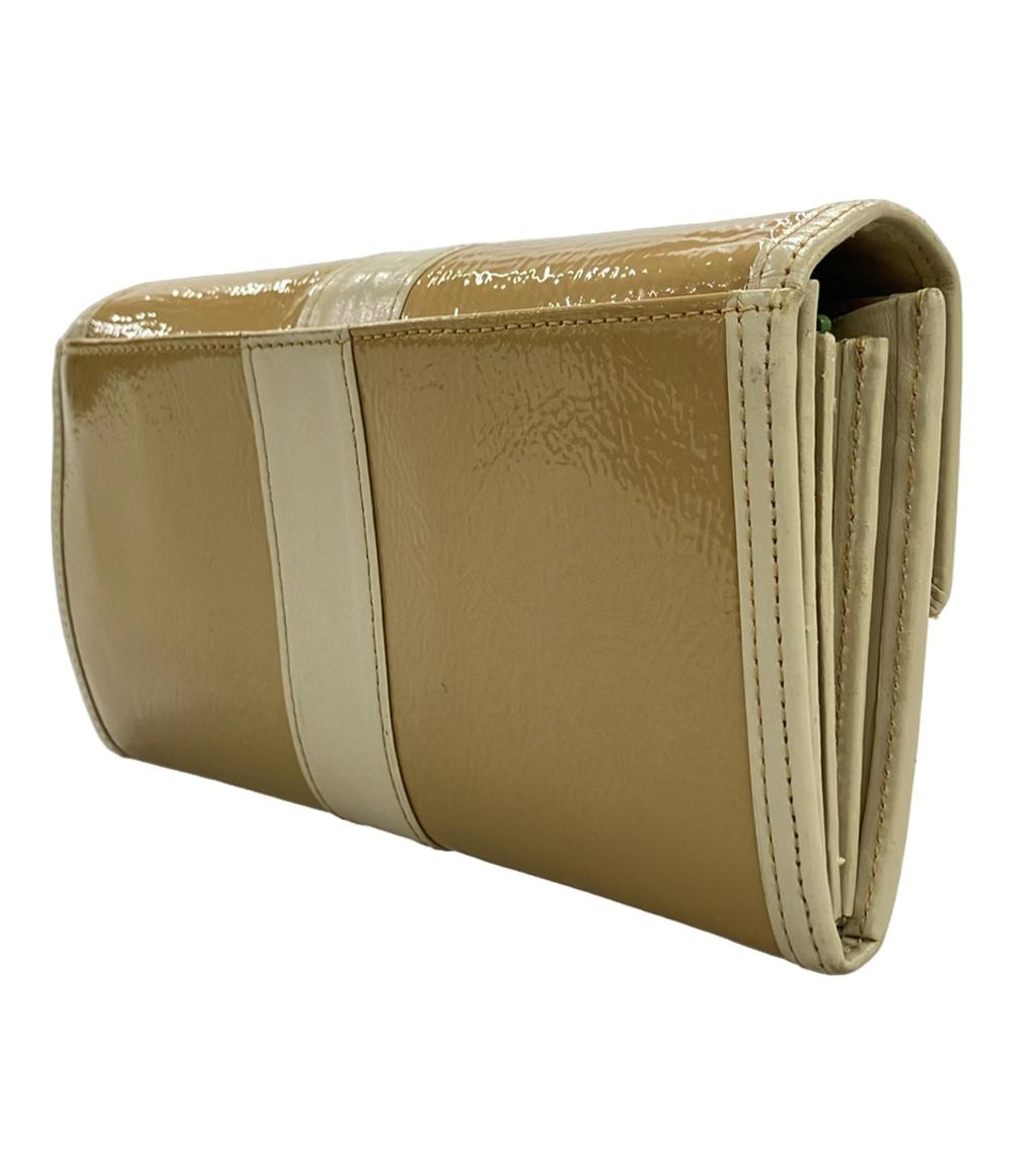 HAMANO 長財布 エナメル 牛革 レディース ハマノ