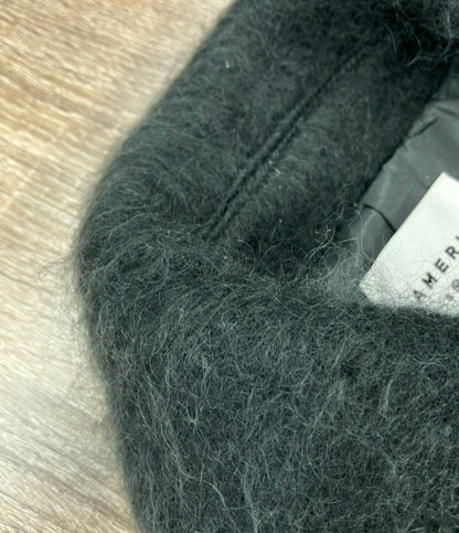 AMERI コート モヘア ウール オーバーサイズ 長袖 フロントボタン DEFORMATION COLLAR SHAGGY COAT 01220761140 レディース SIZE M アメリ