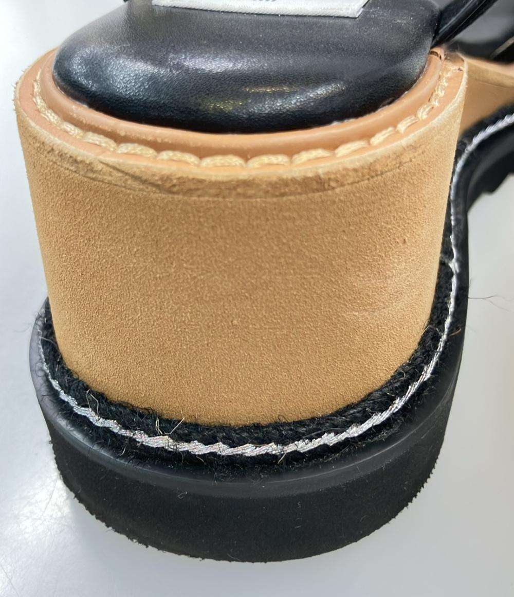 LANVIN en Bleu ロゴストラップウェッジヒールサンダル レディース SIZE S (22.5cm) ランバンオンブルー