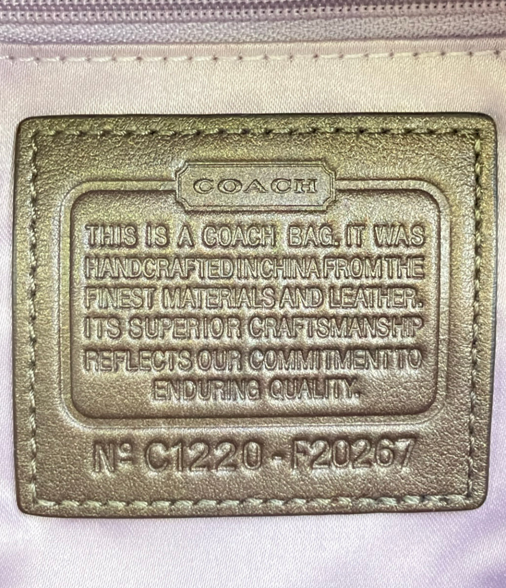 COACH 2way ハンドバッグ ショルダーバッグ 肩掛け シグネチャー レディース コーチ