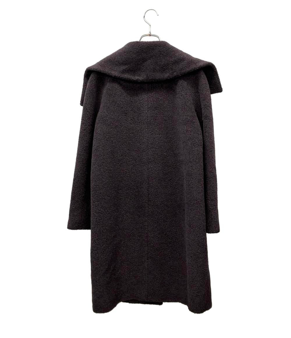 MAX MARA STUDIO チェスターコート アルパカ パープル ミセス エレガンス レディース SIZE 38 (S) マックスマーラ ステュディオ