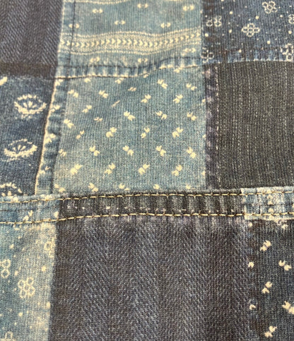 RRL Ralph Lauren パッチワークプリント ジャージー ジャケット メンズ SIZE S ダブルアールエル ラルフローレン