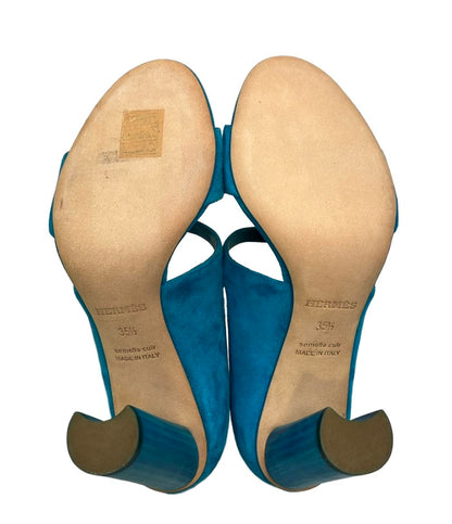 HERMES パンプス サンダル スウェード レディース SIZE 35.5 (23cm) エルメス