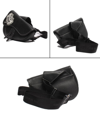 Dior STUSSY ボディバッグ ショルダーバッグ 蜂 サドルバッグ メンズ ディオール ステューシー