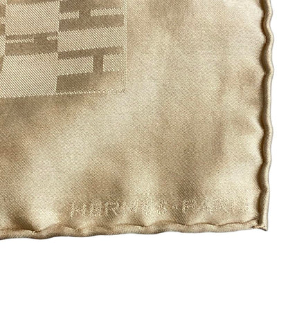 美品 エルメス ハンカチ スカーフ シルク100% Hロゴ レディース HERMES