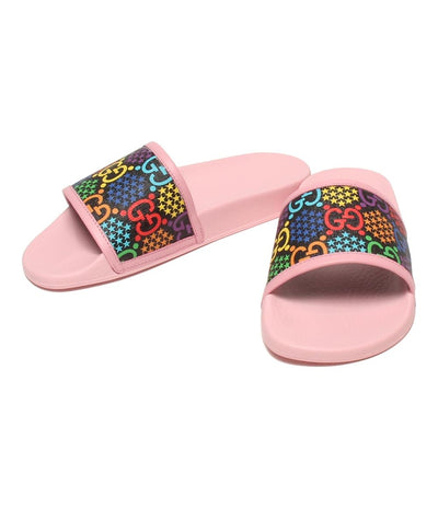 美品 グッチ スライドサンダル ピンク サイケデリック レディース SIZE 37 (L) GUCCI