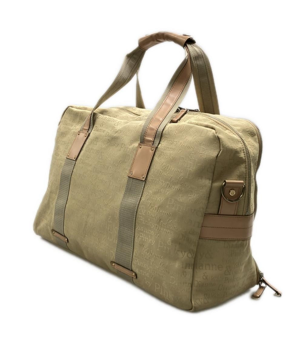 Pinky&Dianne 2way ボストンバッグ ショルダーバッグ 斜め掛け ロゴ レディース ピンキー＆ダイアン