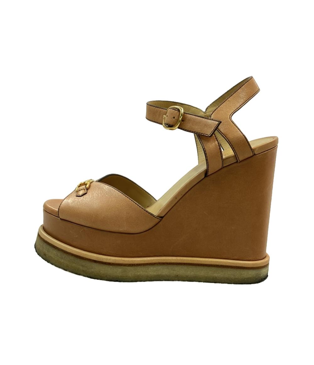 美品　CELINE 厚底ウェッジサンダル　37 セリーヌ ウェッジソールサンダル レディース SIZE 37 (L) CELINE