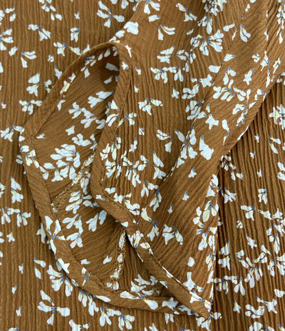 美品 マメ クロゴウチ 長袖 花柄ワンピース レディース SIZE 2 (M) Mame Kurogouchi