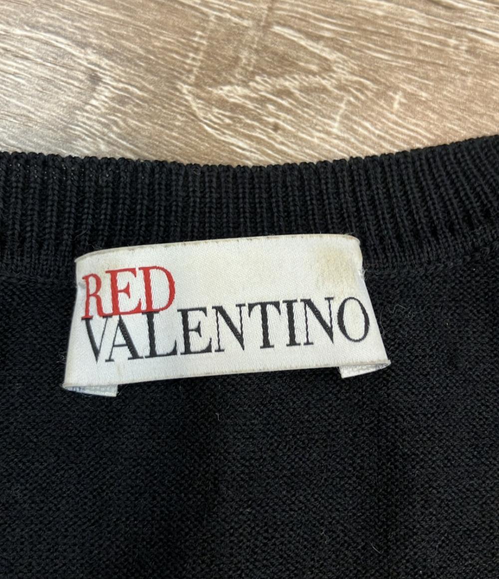 RED VALENTINO 長袖カーディガン レース 切替 レディース SIZE S レッドヴァレンティノ