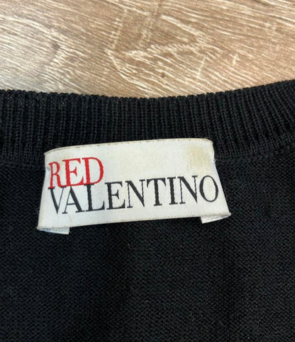 RED VALENTINO 長袖カーディガン レース 切替 レディース SIZE S レッドヴァレンティノ