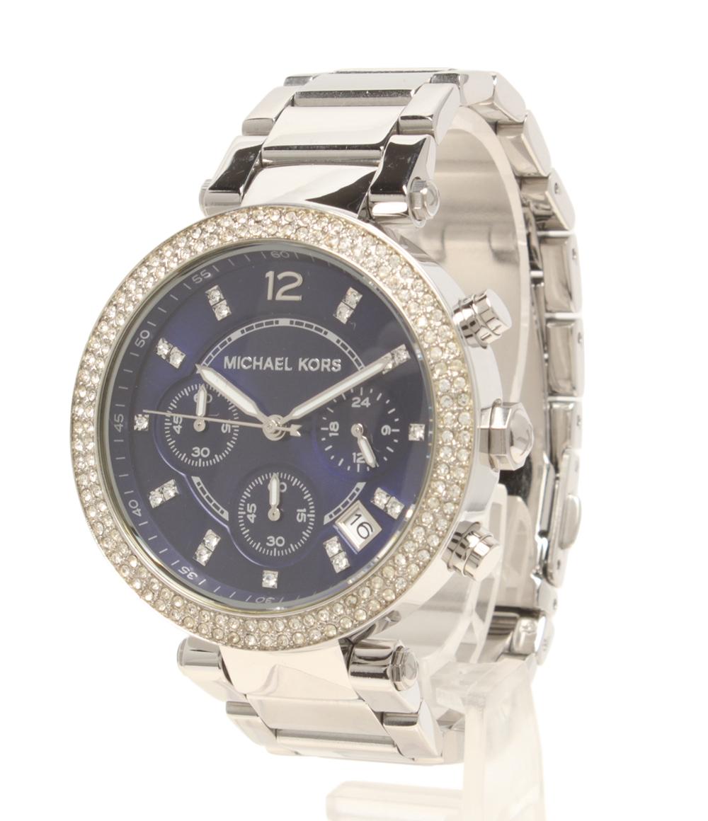 MICHAEL KORS 腕時計 クオーツ ネイビー系 MK-6117 レディース メンズ マイケルコース