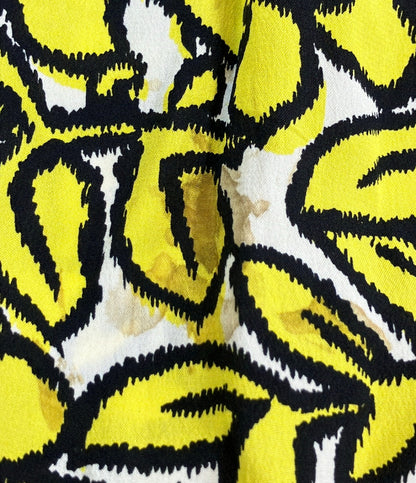 LOUIS VUITTON フラワープリントロングスカート シルク100% レディース SIZE 38 (M) ルイ・ヴィトン