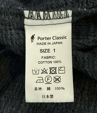 PORTER CLASSIC 長袖 SASHIKO スーパーライト スウェットシャツ メンズ SIZE 1 ポータークラシック