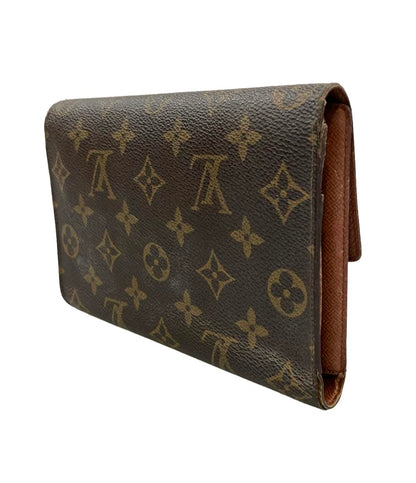 訳あり ルイヴィトン 二つ折り長財布 ポシェットパスポール モノグラム M60135 メンズ LOUIS VUITTON