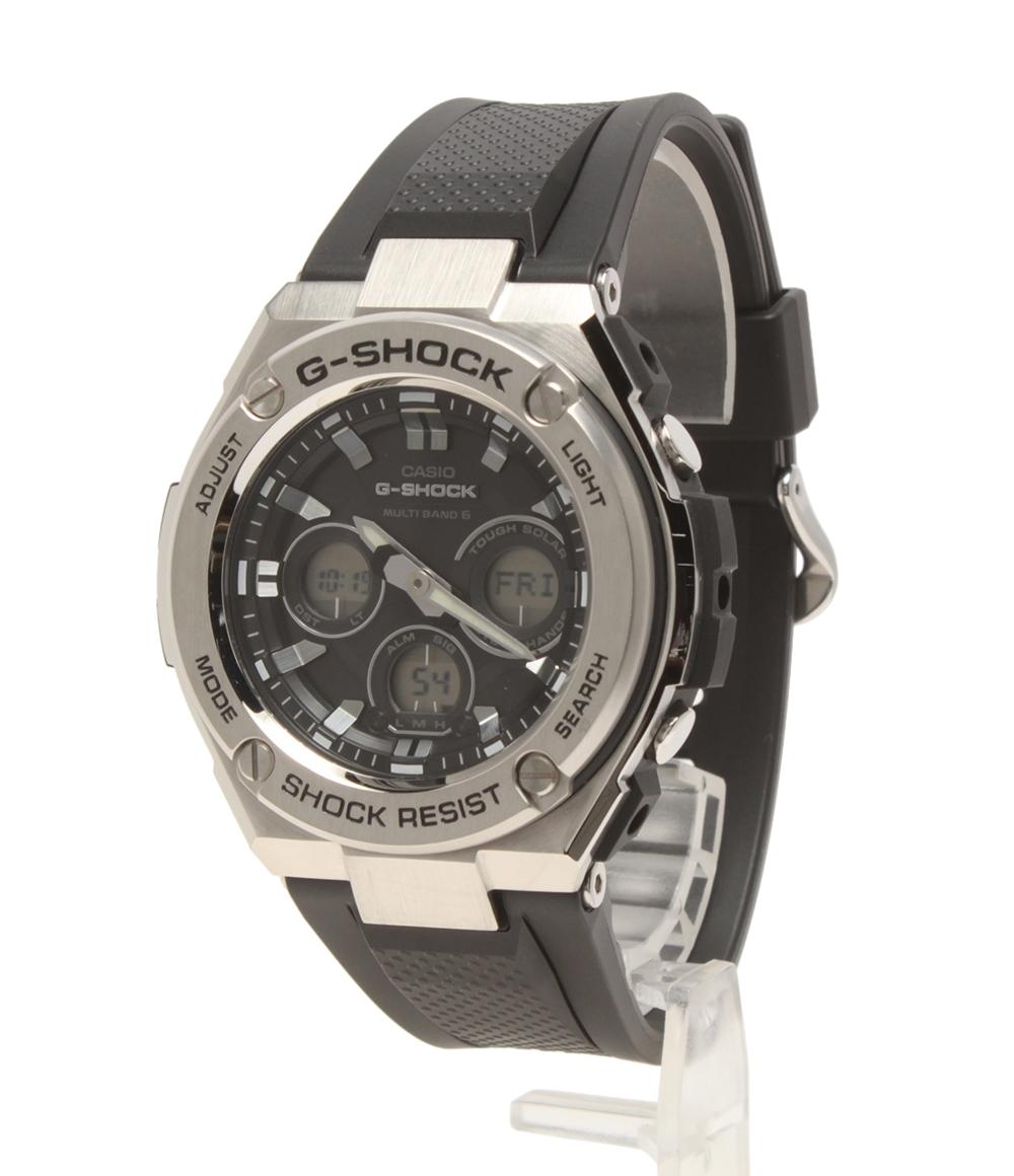 美品 カシオ 腕時計 Gスチール G-STEEL G-SHOCK ソーラー ブラック GST-W310-1AJF メンズ CASIO
