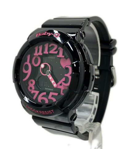 CASIO 腕時計 ネオンダイヤル Baby-G クオーツ ブラック BGA-130-1BJF レディース カシオ