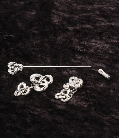 美品 スワロフスキー ピンブローチ レディース SWAROVSKI