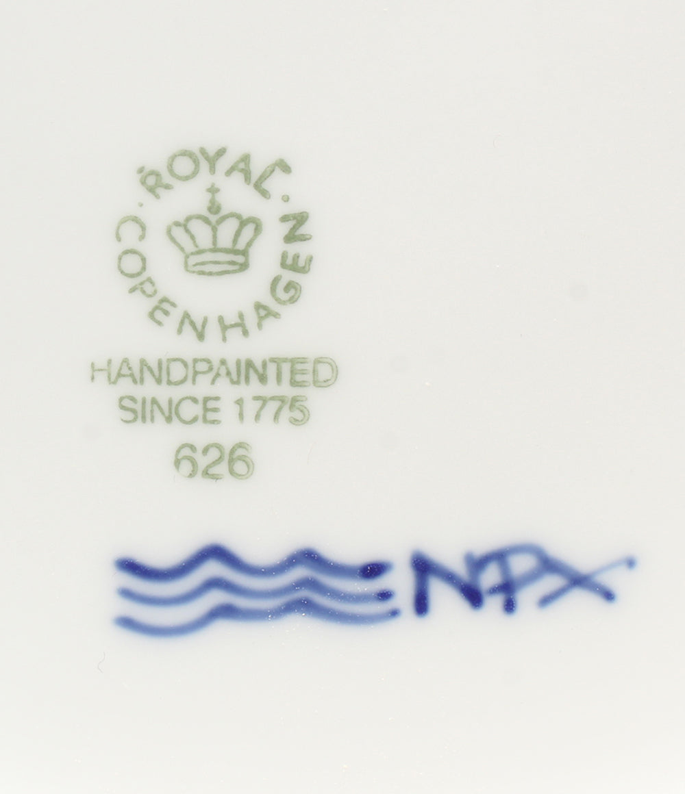 美品 Royal Copenhagen カップ＆ソーサー2客 プレート 皿 26cm 3点セット ブルーパルメッテ ロイヤルコペンハーゲン