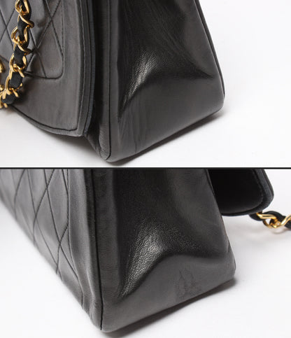 CHANEL チェーンショルダーバッグ ゴールド金具 シングルフラップ シングルチェーン マトラッセ ラムスキン 2番台 ダイアナ25 A01165 レディース