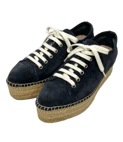 Miu Miu エスパドリーユ レースアップスニーカー 厚底 レディース SIZE 36 (23cm) ミュウ ミュウ