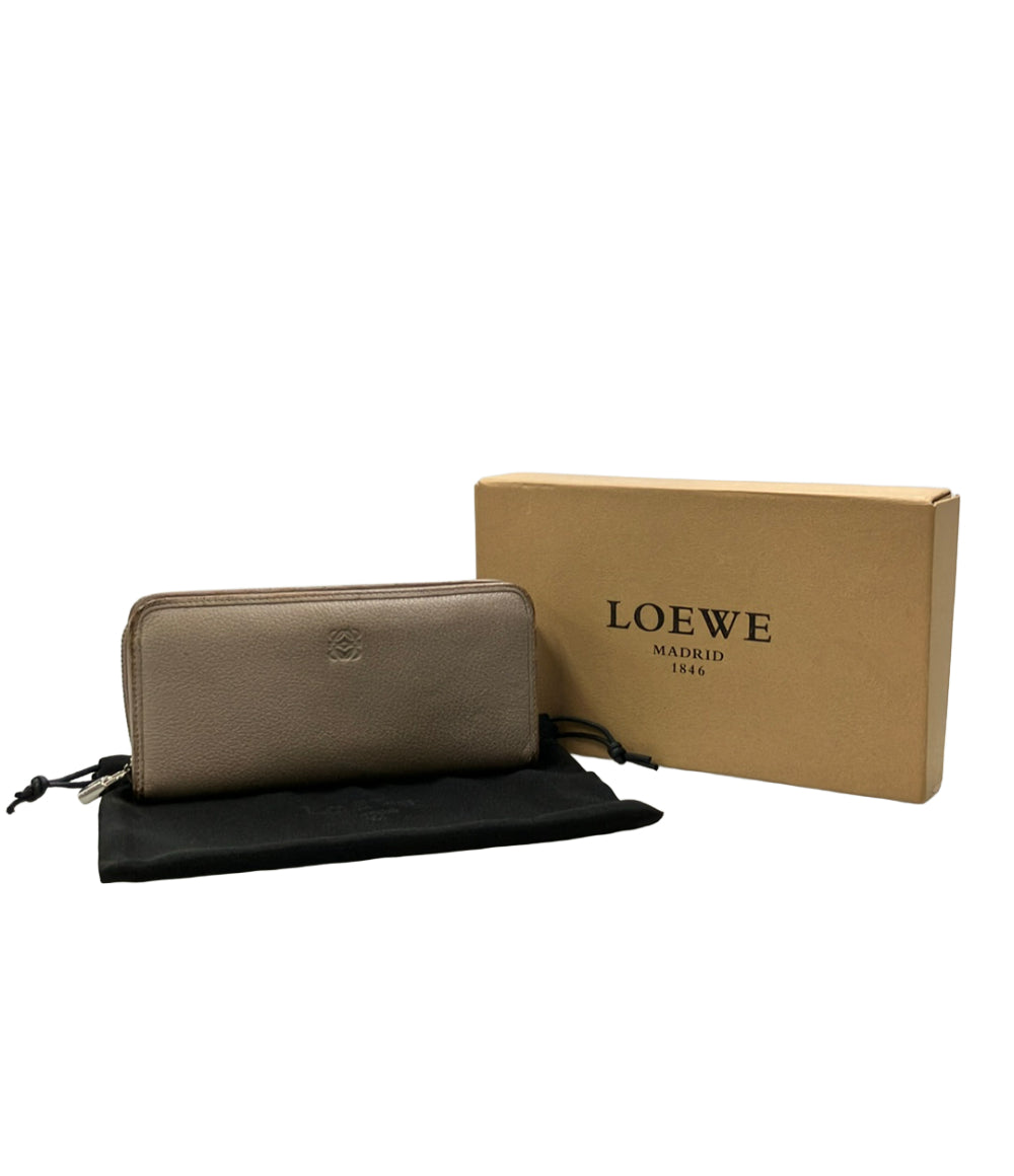 LOEWE ラウンドファスナー長財布 レザー レディース ロエベ