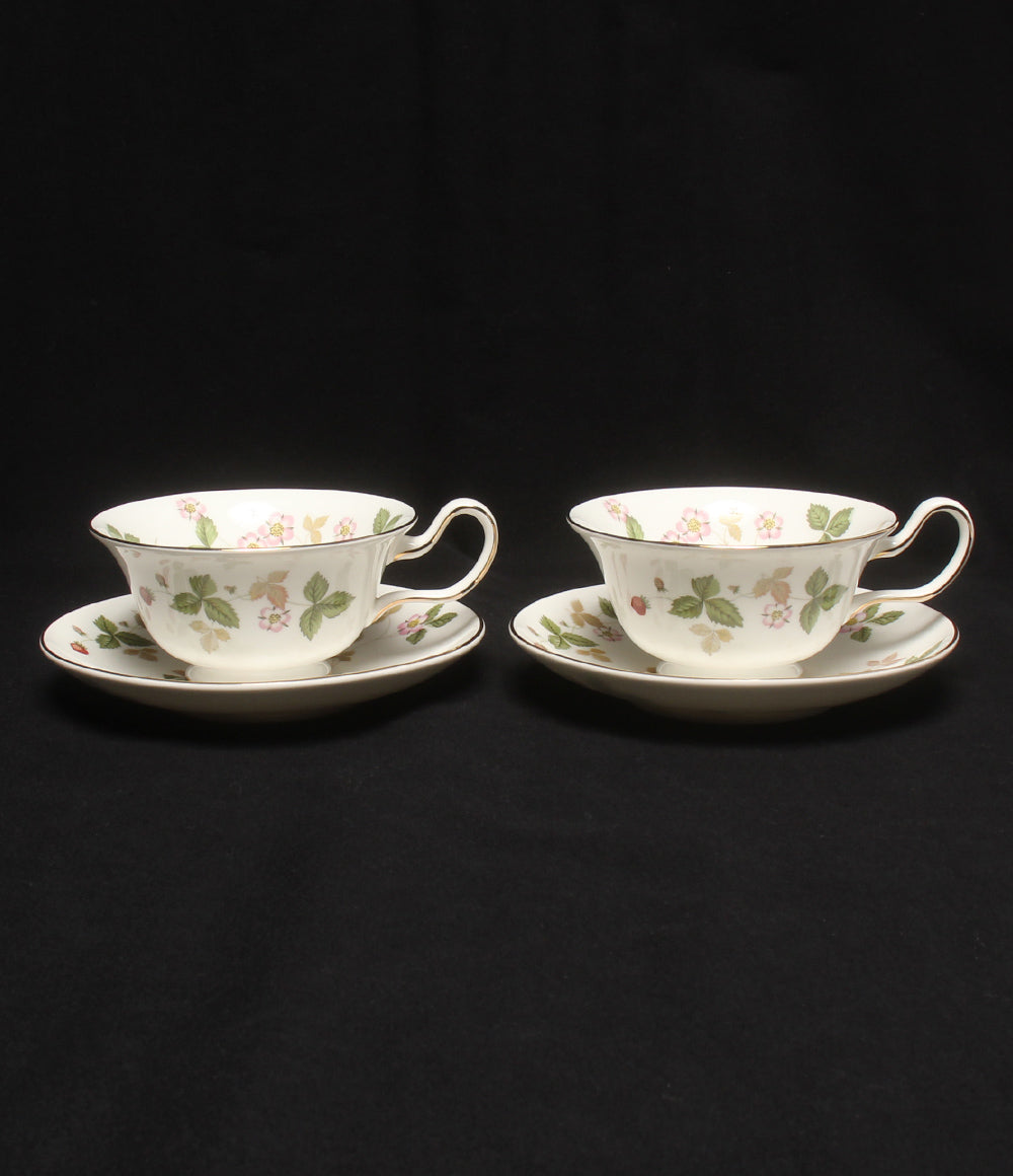 ウェッジウッド  カップ＆ソーサー 2客セット ペア  ワイルドストロベリー Wild Strawberry       WEDGWOOD