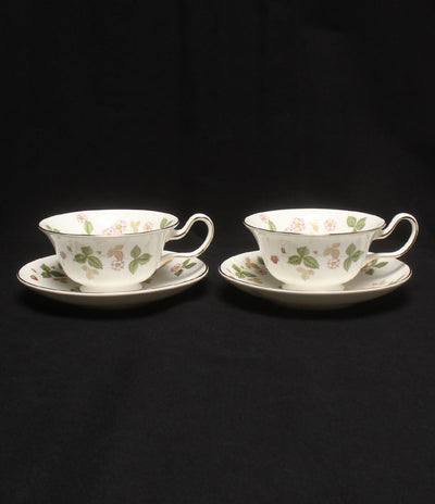 ウェッジウッド  カップ＆ソーサー 2客セット ペア  ワイルドストロベリー Wild Strawberry       WEDGWOOD