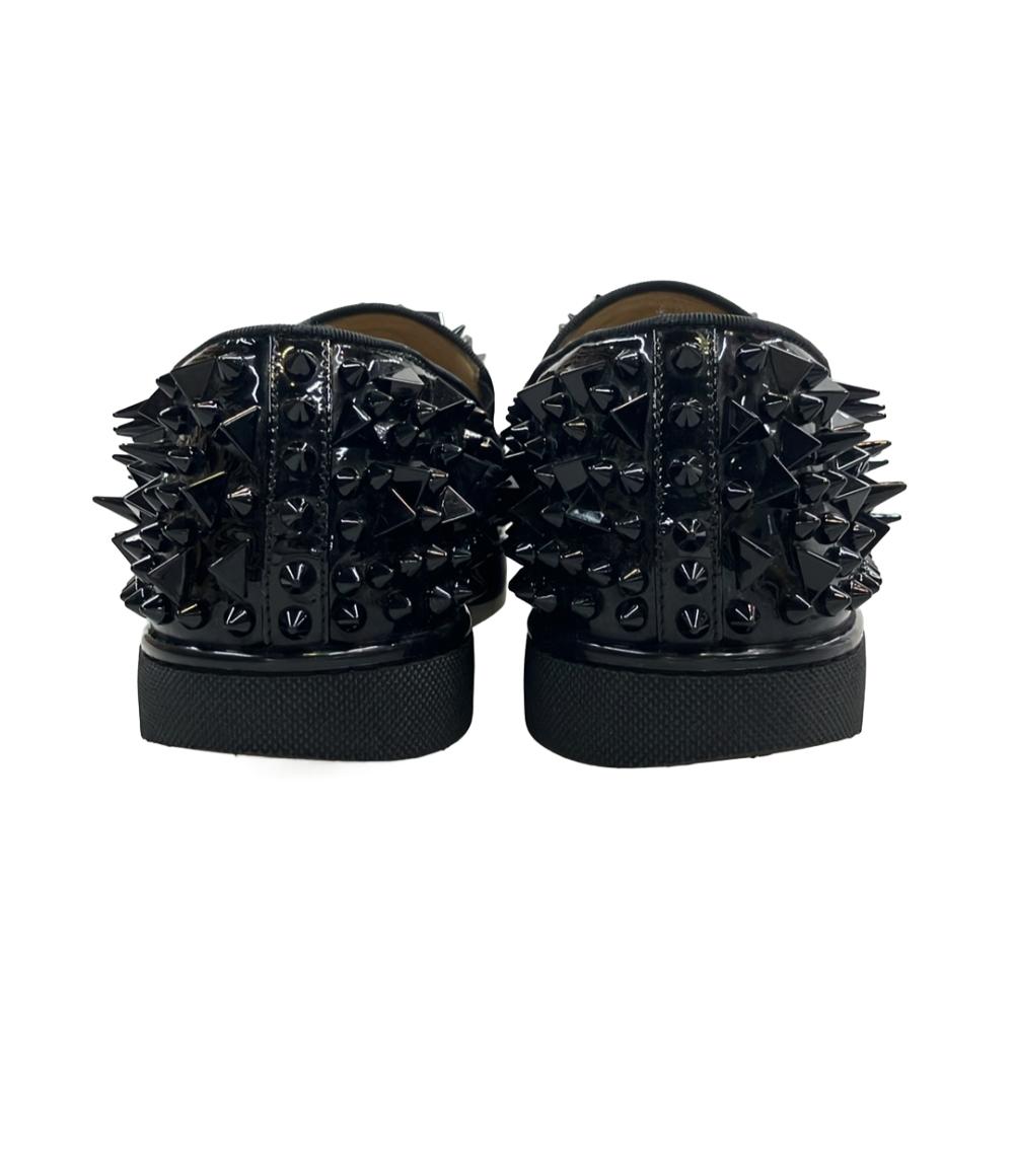 Christian Louboutin スタッズスリッポン 黒1 クリスチャンルブタン スリッポン スタッズ メンズ SIZE 39 1/2 (XS